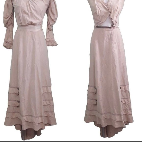 pink/blue day dress with lace